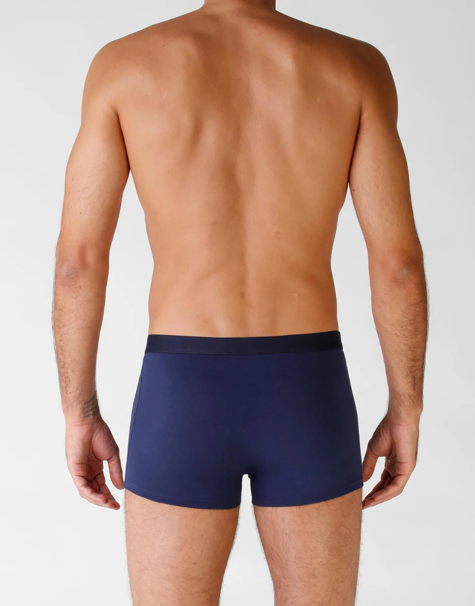 Bipack boxer in cotone elasticizzato, blu - Image 2