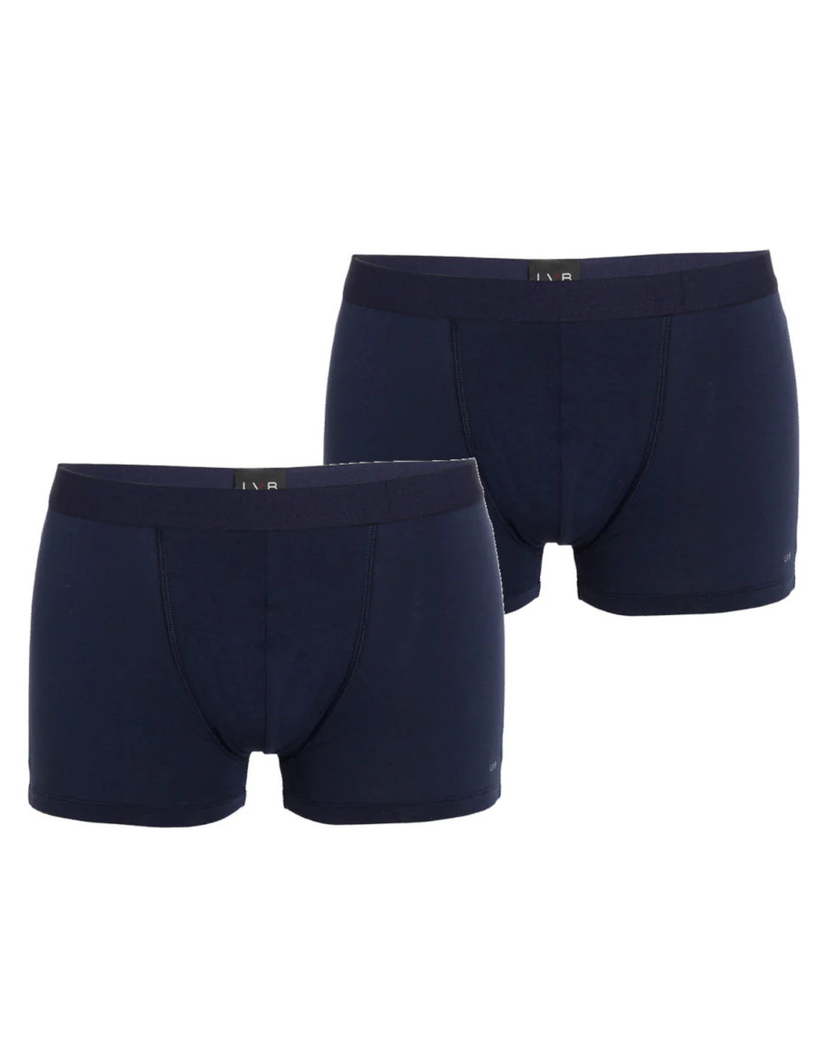 Bipack boxer in cotone elasticizzato, blu - Image 3