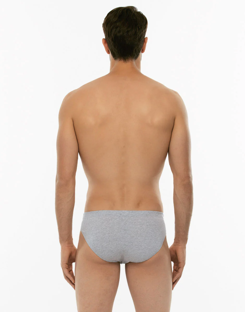 Bipack Slip 100% Pure Cotton grigio melange in cotone - Image 2