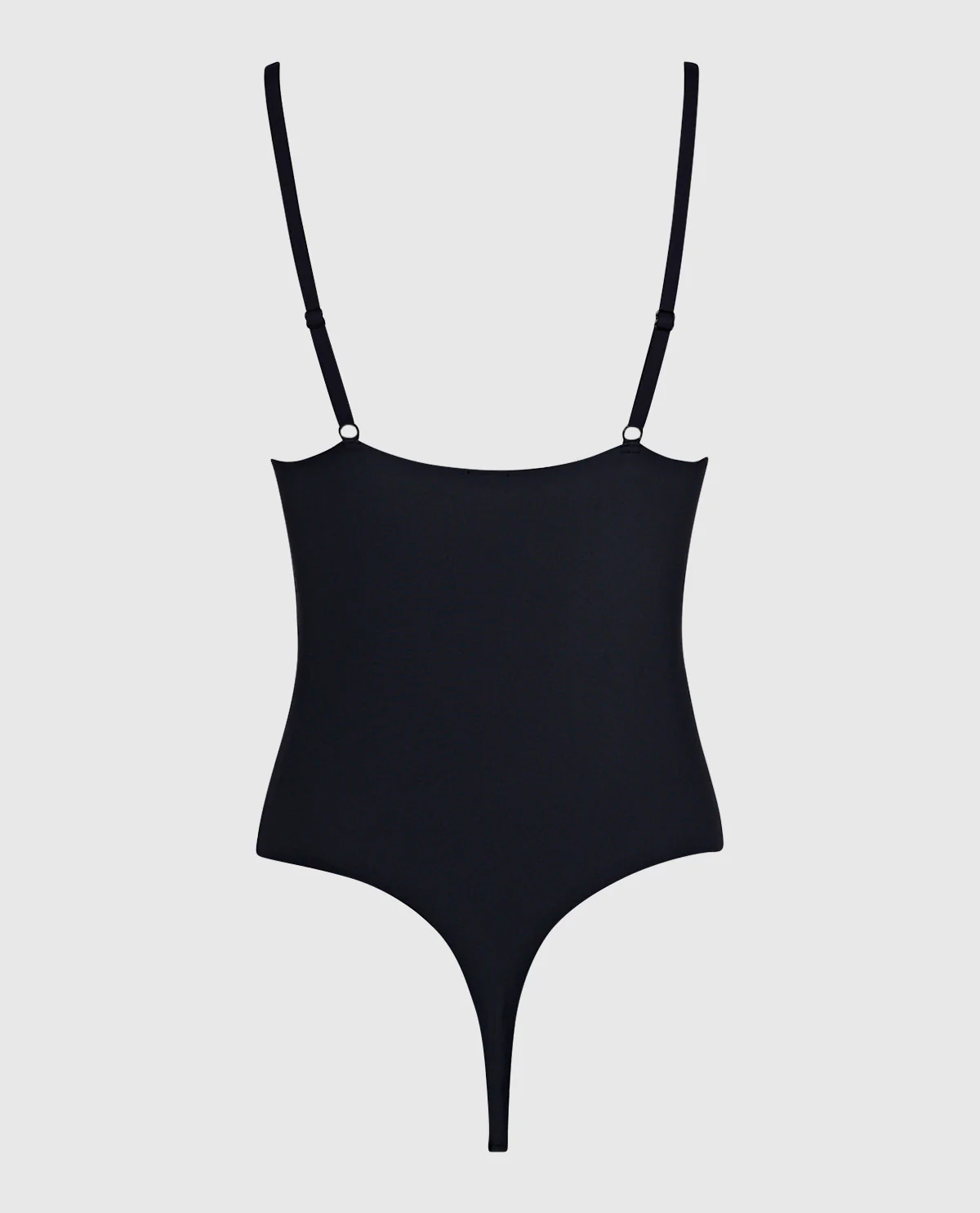 Body con ferretto imbottito perizoma Smooth Shaping in microfibra, nero - Image 4