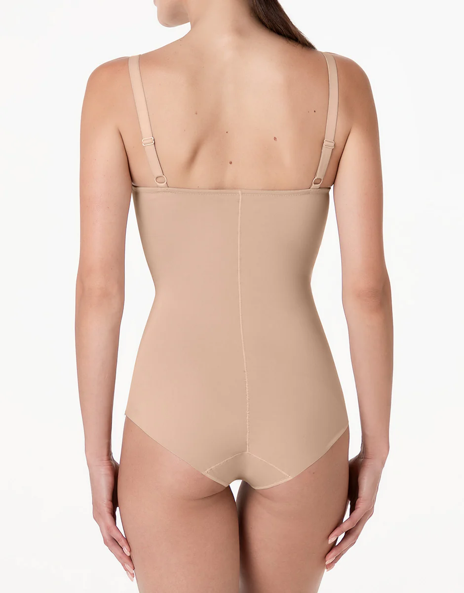 Body senza Ferretto Modellante Sculpt Shaping in microfibra, nudo chiaro - Image 2