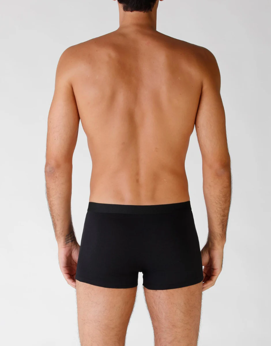 Boxer in cotone elasticizzato, confezione x4 nero - Image 2