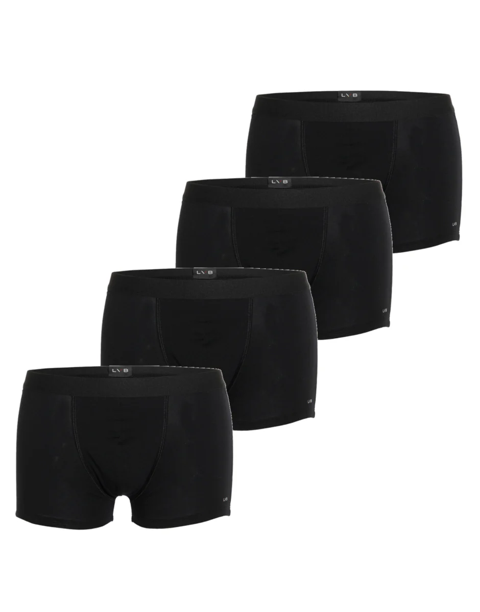 Boxer in cotone elasticizzato, confezione x4 nero - Image 3