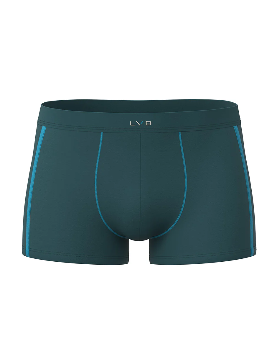 Boxer Sporty Stretch Cotton, verde mediterraneo e turchese - Image 4