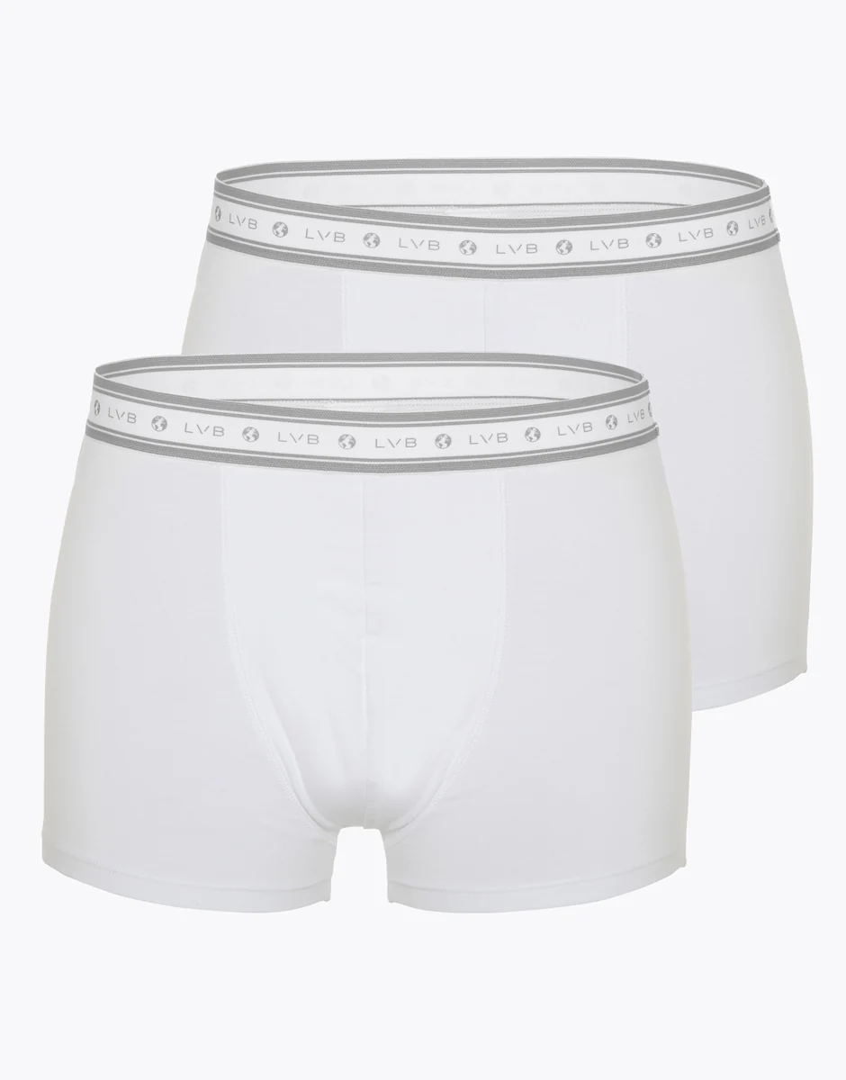 Boxer uomo in cotone biologico, confezione x2 bianco - Image 3