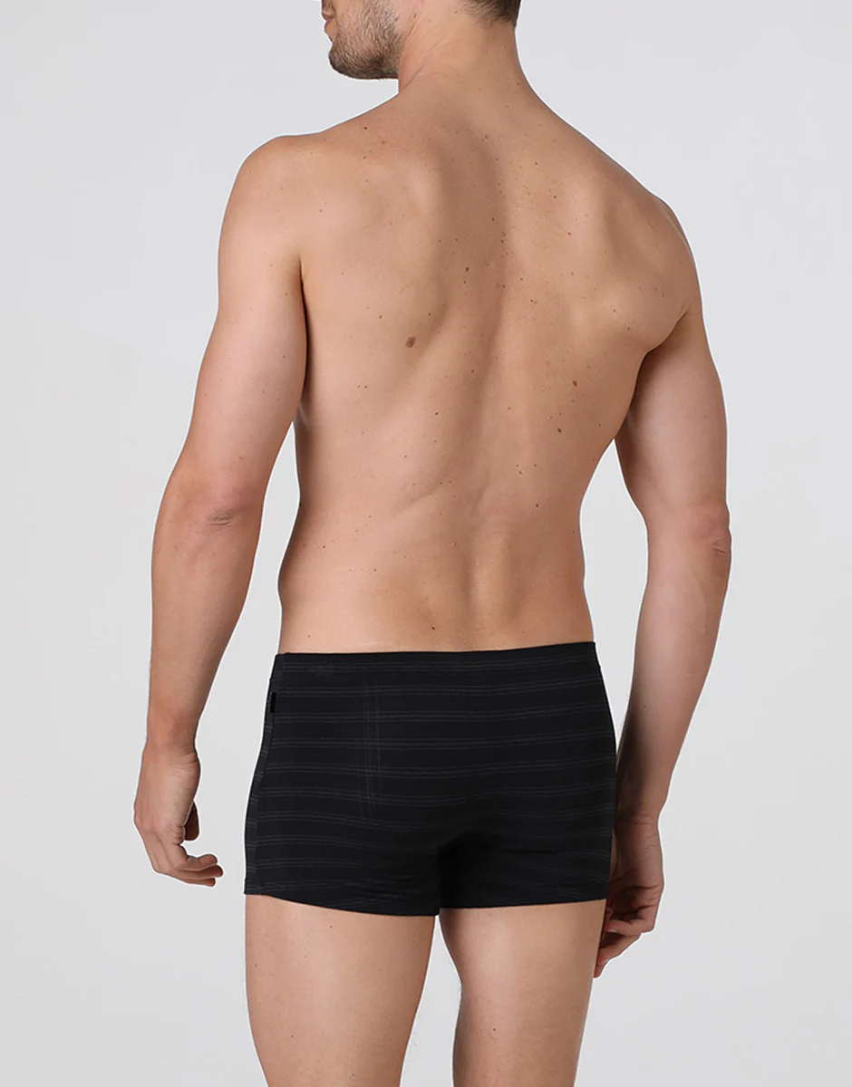 Boxer uomo in micromodal, nero - Image 3