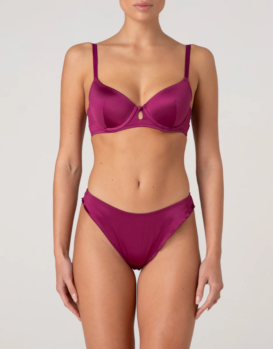 Brasiliano Chic Micro in microfibra, lampone viola - Image 3