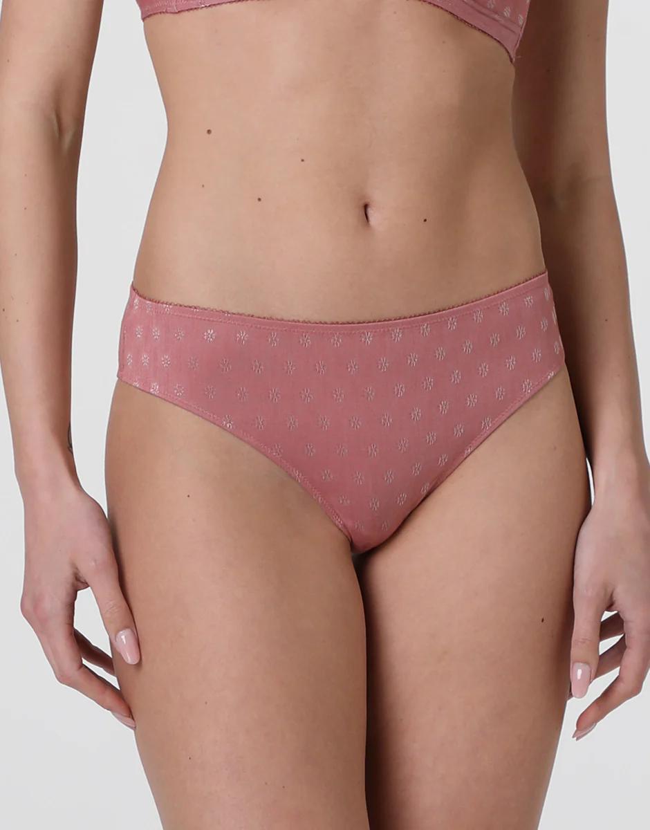 Brasiliano Daisy Fancy Micro in microfibra, rosa polvere