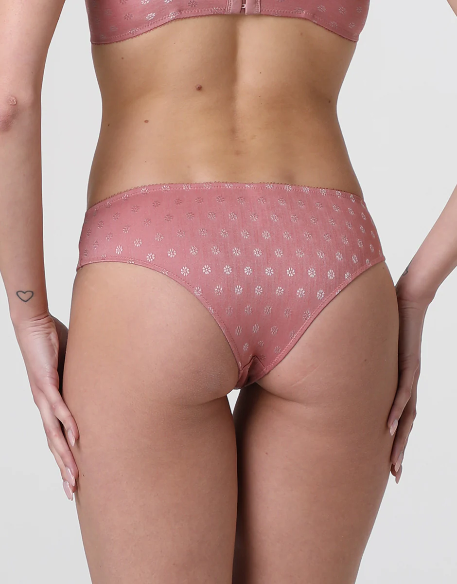 Brasiliano Daisy Fancy Micro in microfibra, rosa polvere - Image 2