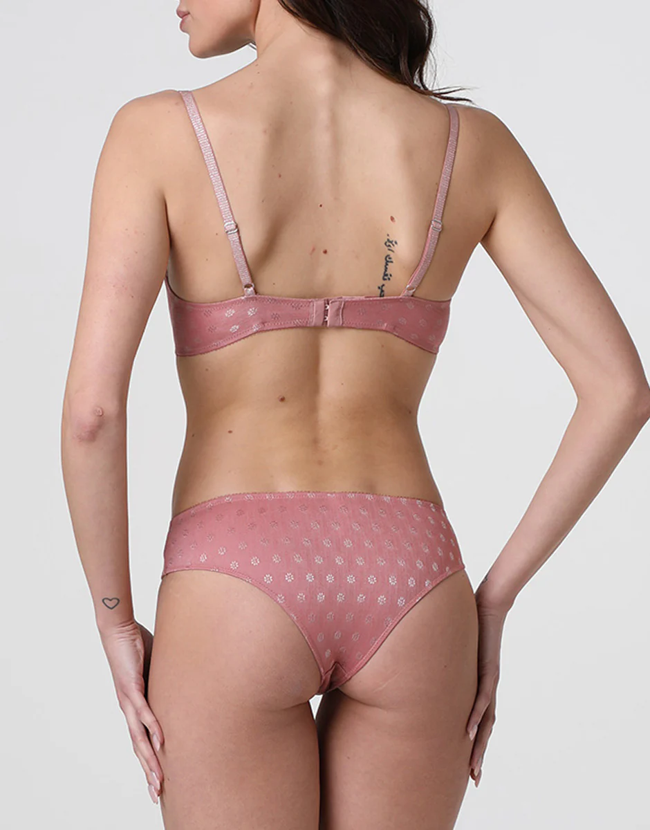 Brasiliano Daisy Fancy Micro in microfibra, rosa polvere - Image 4