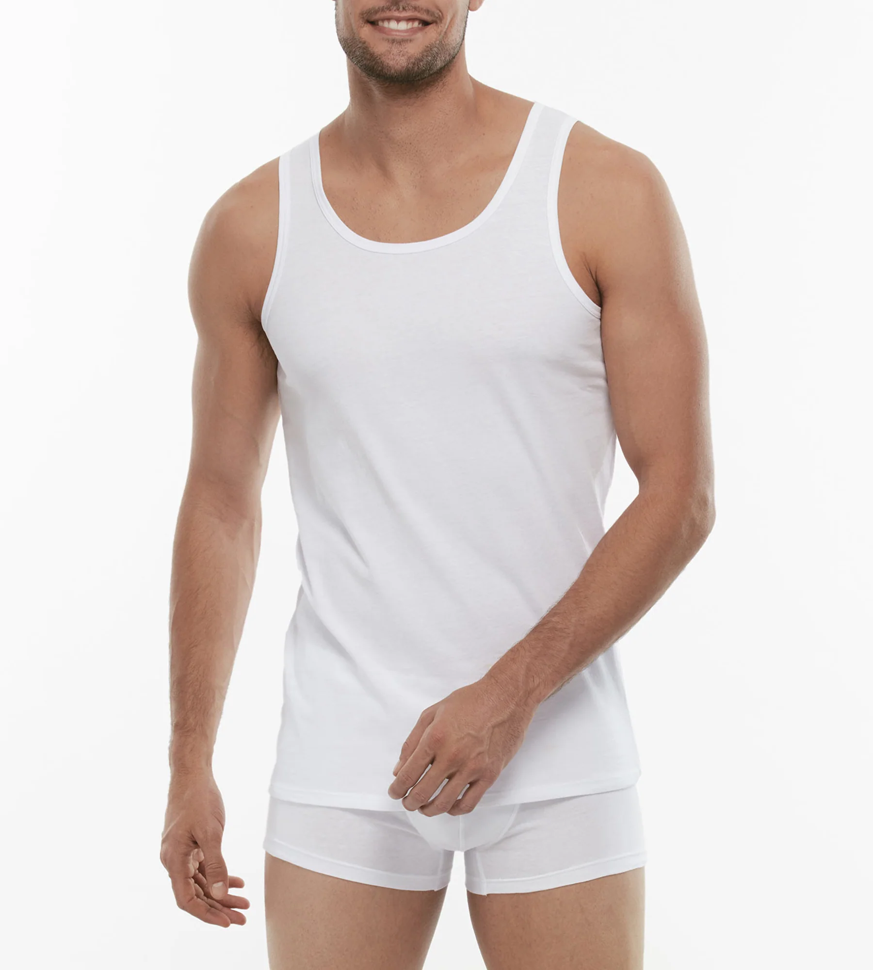Canotta 100% Pure Cotton bianco in cotone