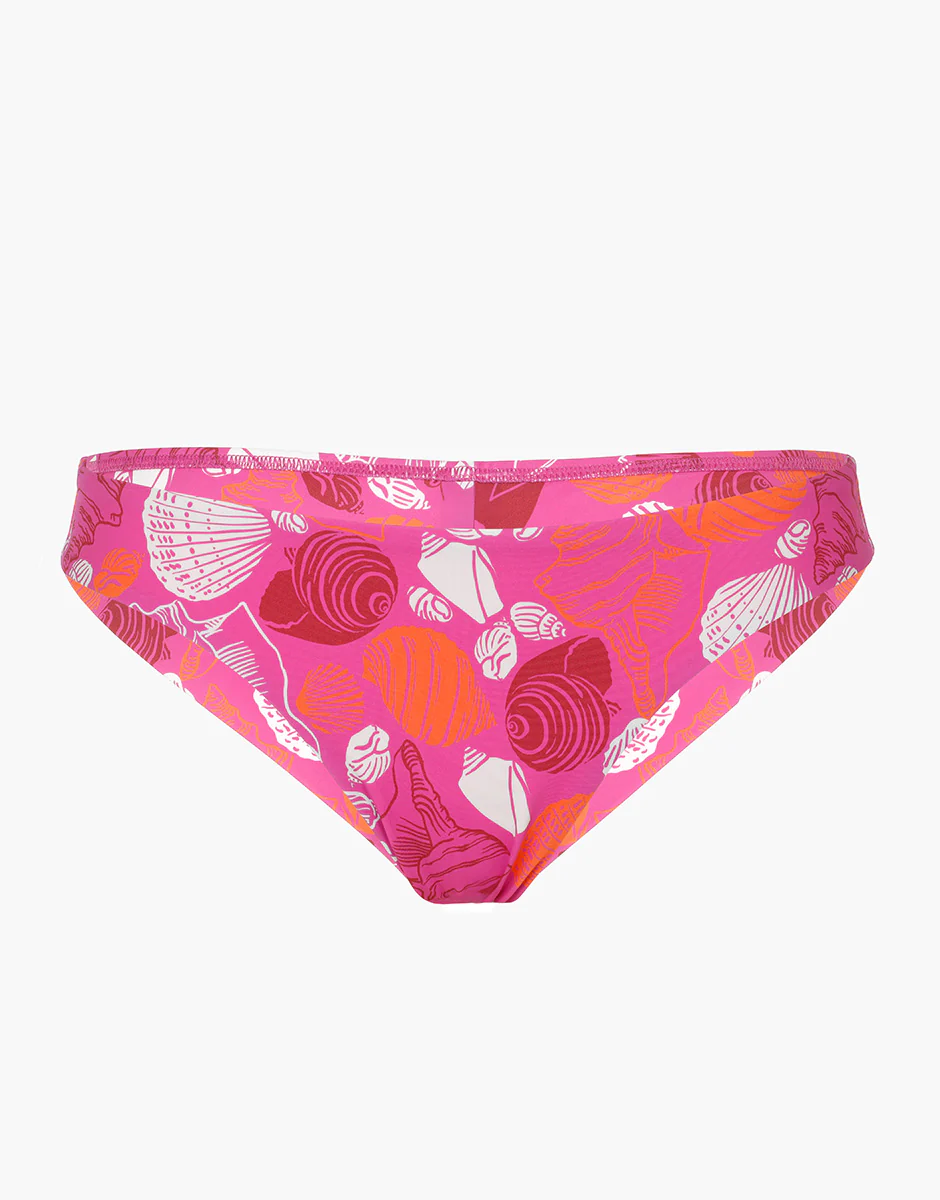 Costume Brasiliano RCS Recycled, fucsia stampa conchiglie - Image 5