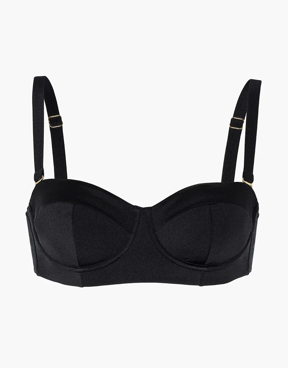 Costume Reggiseno Balconette con Ferretto Expert Shiny Micro, nero - Image 7