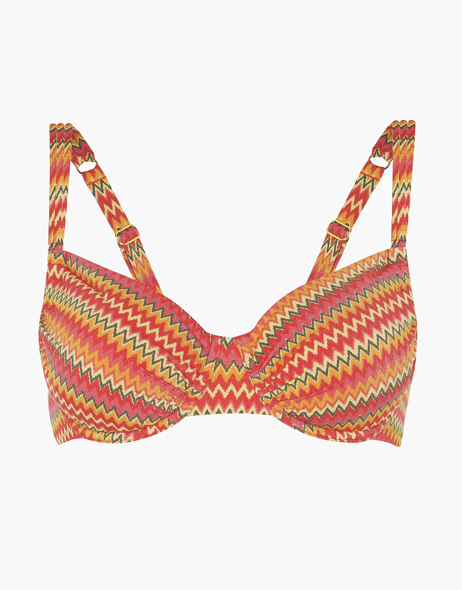 Costume Reggiseno con Ferretto Printed Lurex, zigzag multicolor - Image 6
