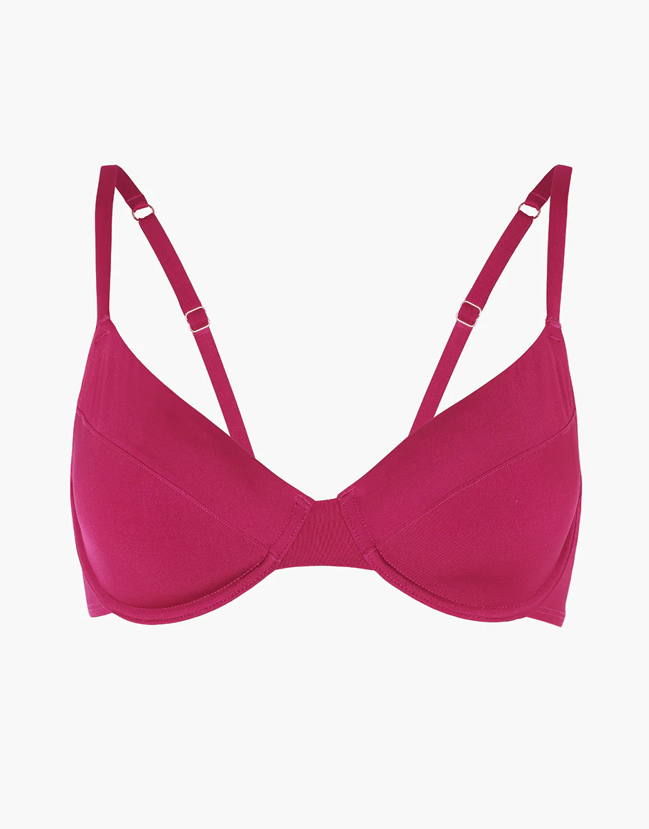 Costume Reggiseno con Ferretto Shiny Micro, lampone viola - Image 6