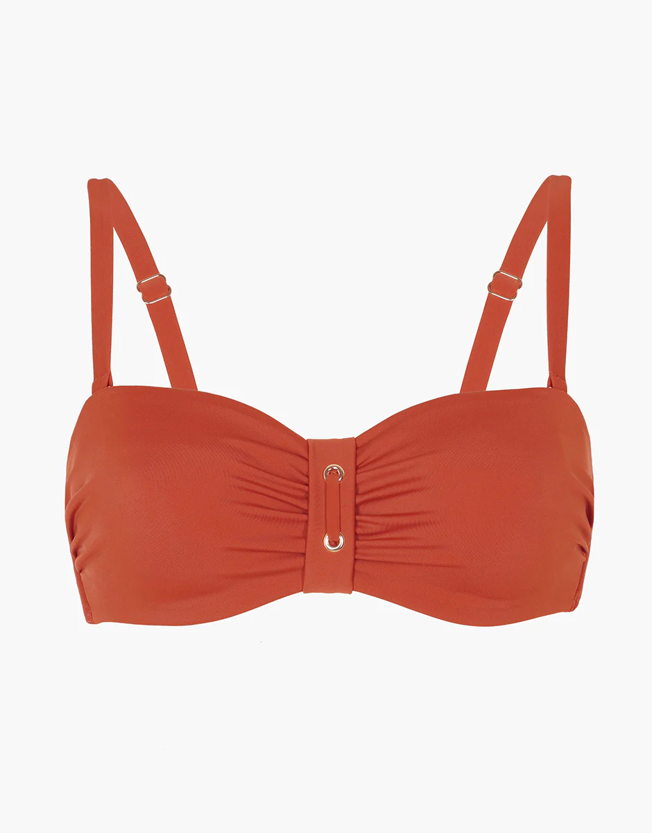 Costume Reggiseno Fascia Imbottita Trendy Shaping Micro, terra - Image 8