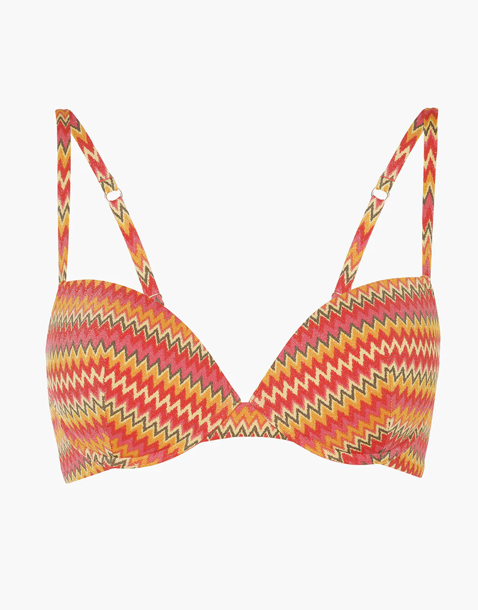 Costume Reggiseno Push-Up con Ferretto Printed Lurex, zigzag multicolor - Image 6