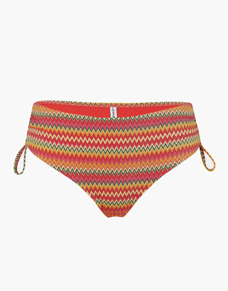 Costume Slip Alto con Coulisse Printed Lurex, zigzag multicolor - Image 5