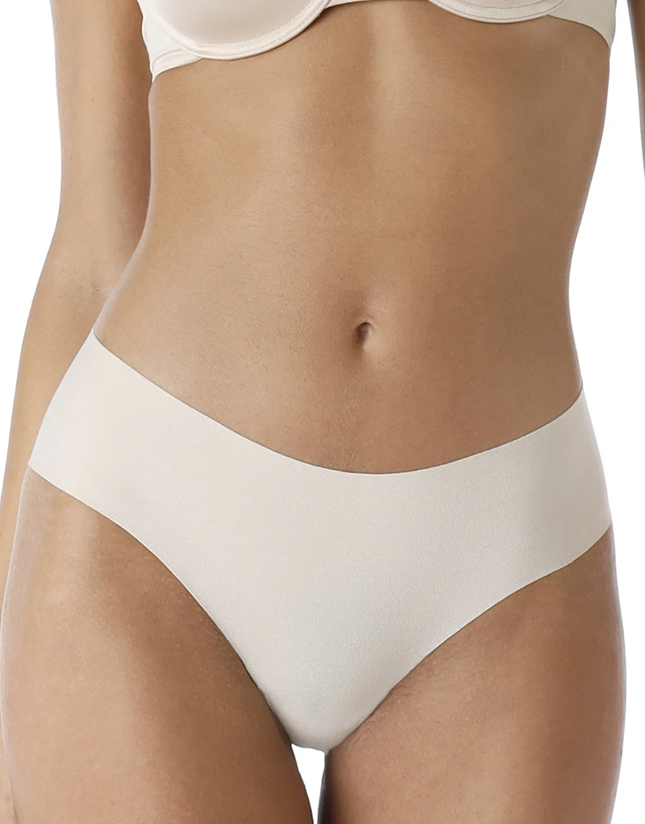 Culotte brasiliano senza cuciture Free Cut Panties in microfibra, skin