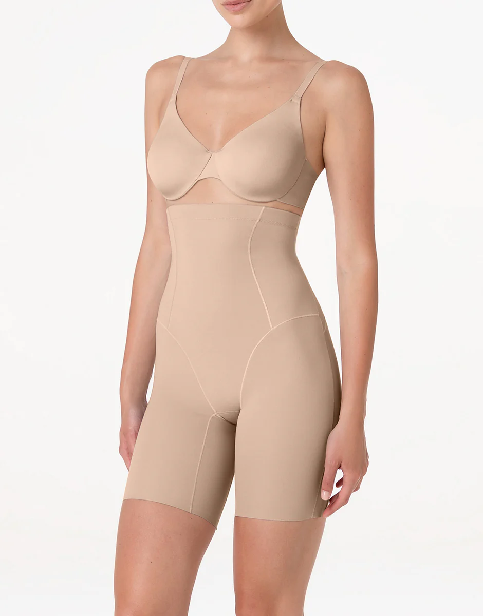 Guaina Gambaletto Vita Alta Modellante Sculpt Shaping in microfibra, nudo chiaro - Image 4