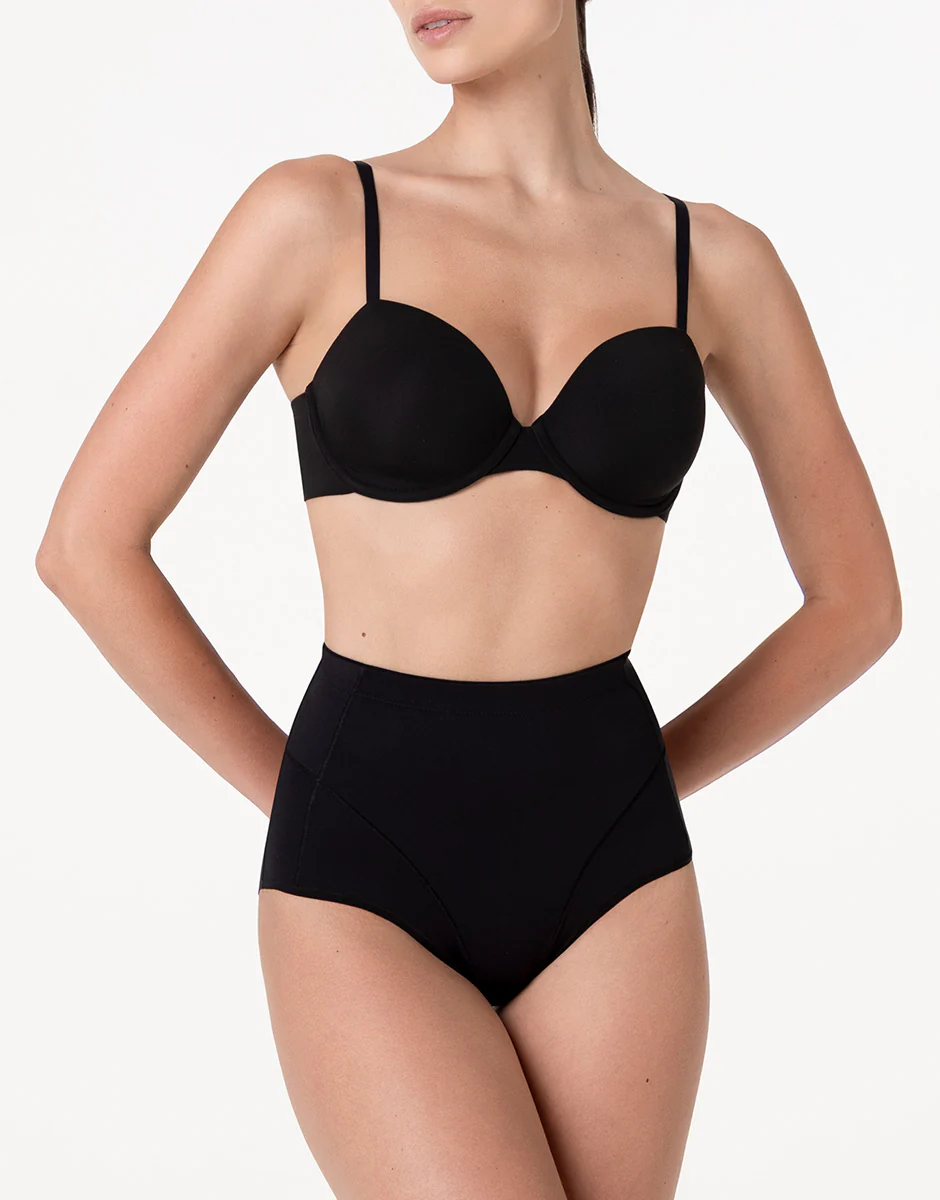 Guaina Midi Modellante Sculpt Shaping in microfibra, nero - Image 3