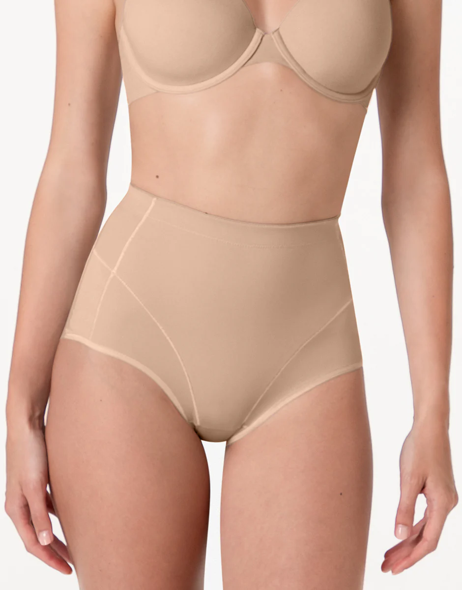Guaina Midi Modellante Sculpt Shaping in microfibra, nudo chiaro