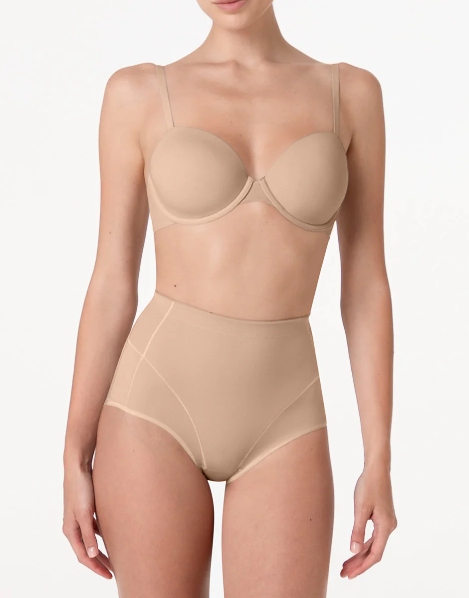 Guaina Midi Modellante Sculpt Shaping in microfibra, nudo chiaro - Image 3