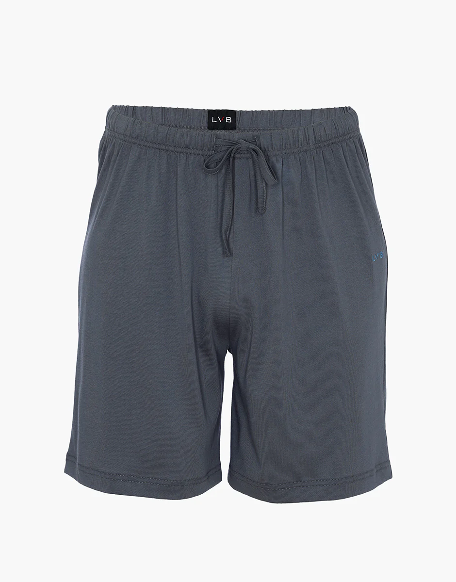 Pantaloncino in Jersey di cotone, grigio scuro - Image 3