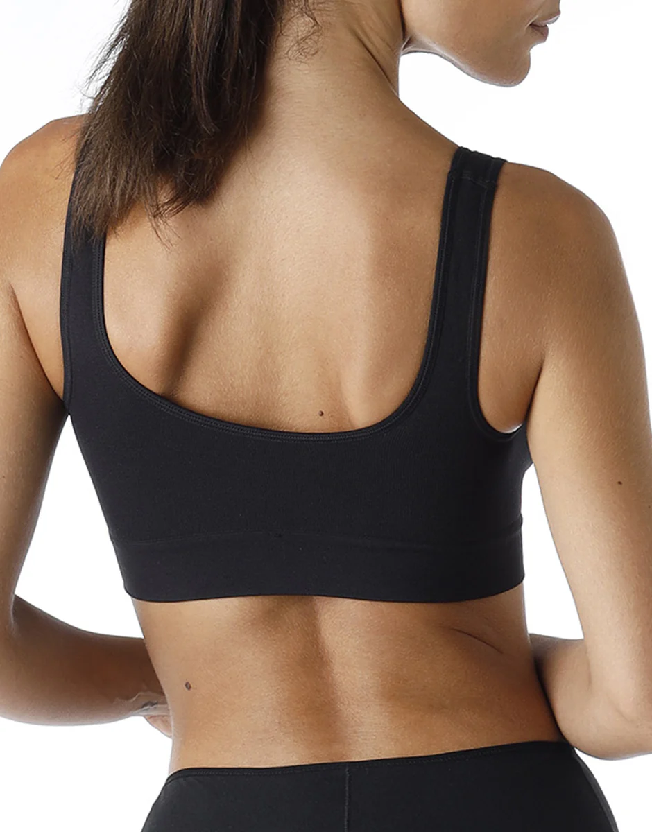 Reggiseno brassière yoga Active Comfort a basso impatto, nero - Image 3
