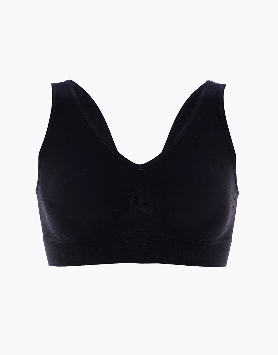 Reggiseno brassière yoga Active Comfort a basso impatto, nero - Image 6