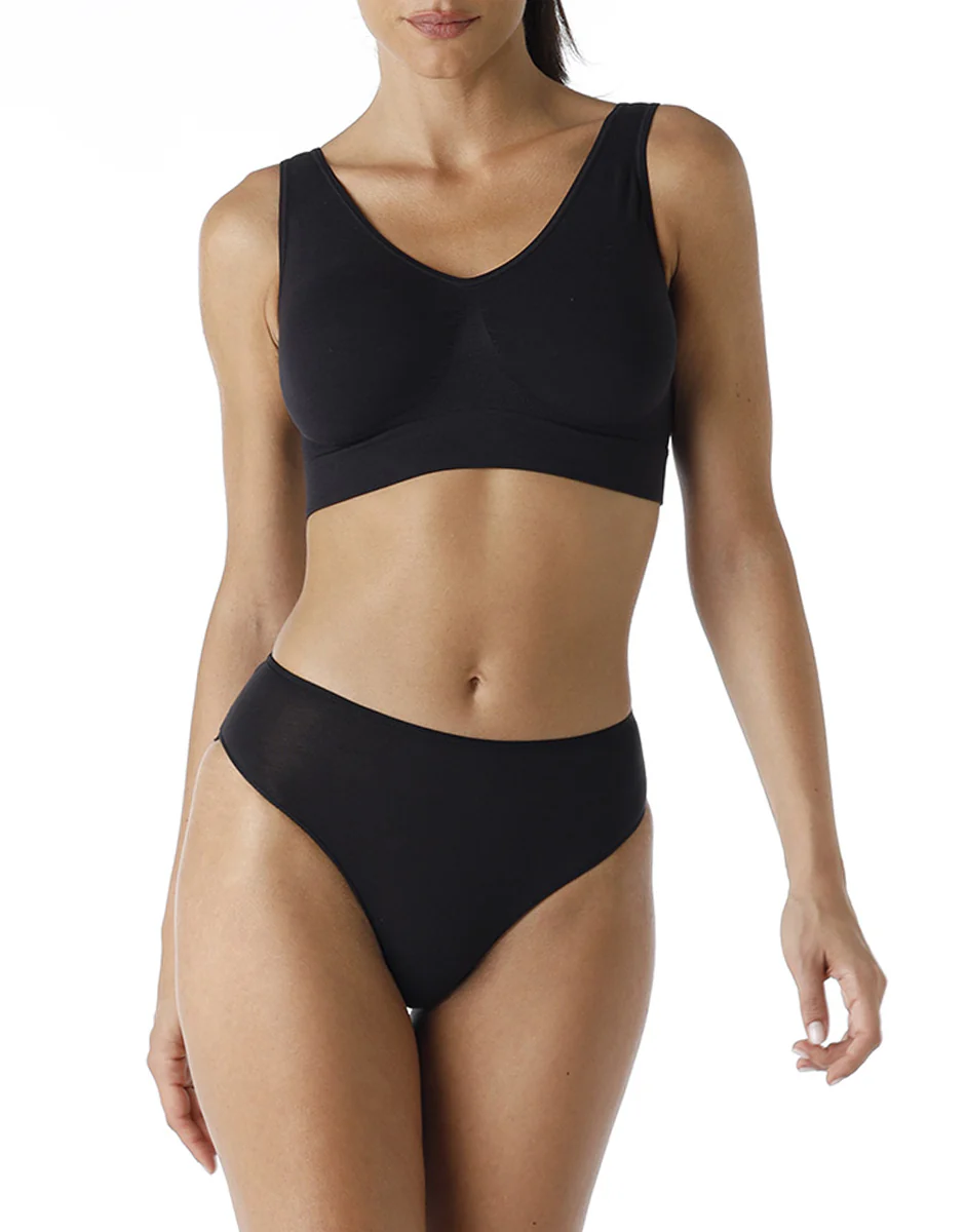 Reggiseno brassière yoga Active Comfort a basso impatto, nero - Image 7