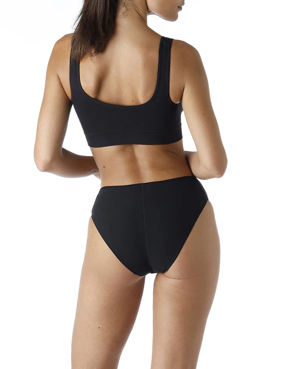 Reggiseno brassière yoga Active Comfort a basso impatto, nero - Image 8