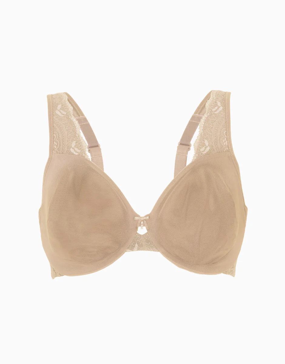 Reggiseno con ferretto Celebrity Minimizer, in pizzo e microfibra, skin - Image 7