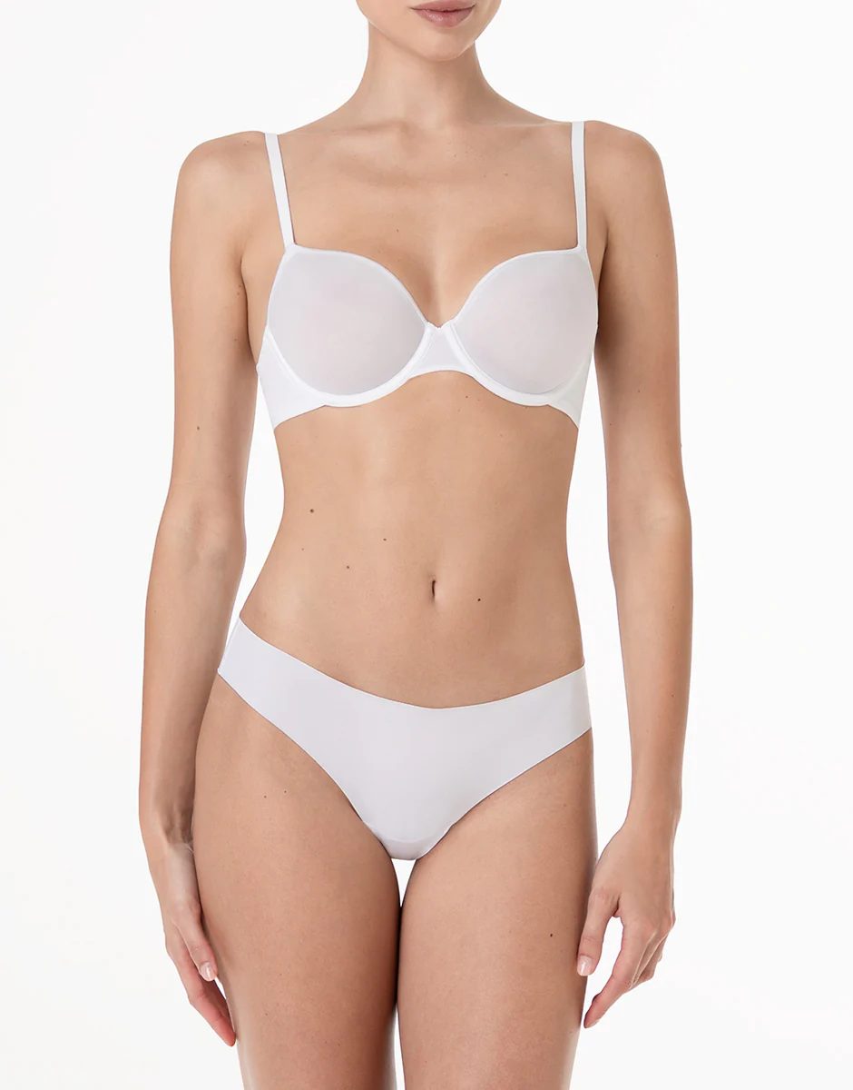 Reggiseno con Ferretto Coppa Spacer Invisible Breeze in microfibra, bianco - Image 3