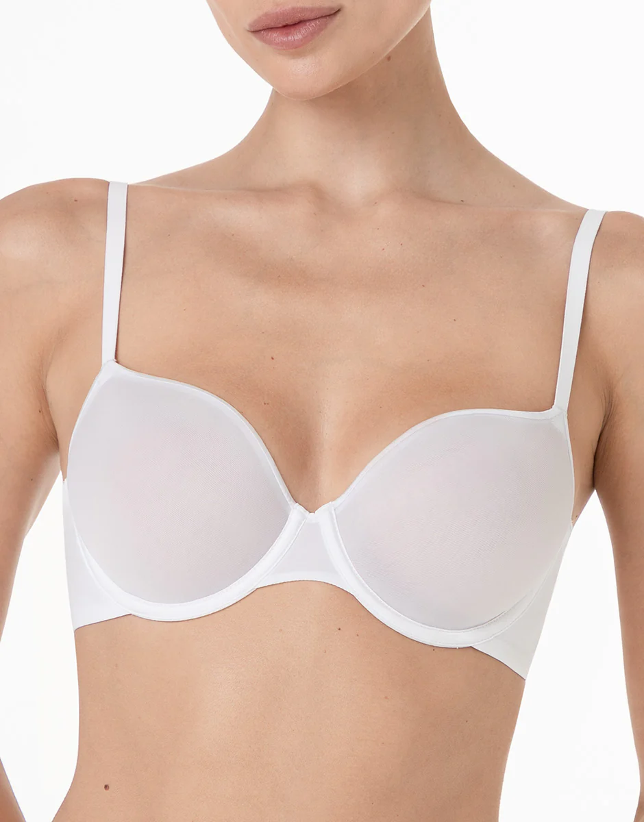 Reggiseno con Ferretto Coppa Spacer Invisible Breeze in microfibra, bianco - Image 5