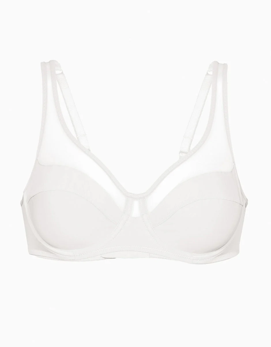 Reggiseno con ferretto Modern Shaping in microfibra, bianco - Image 8