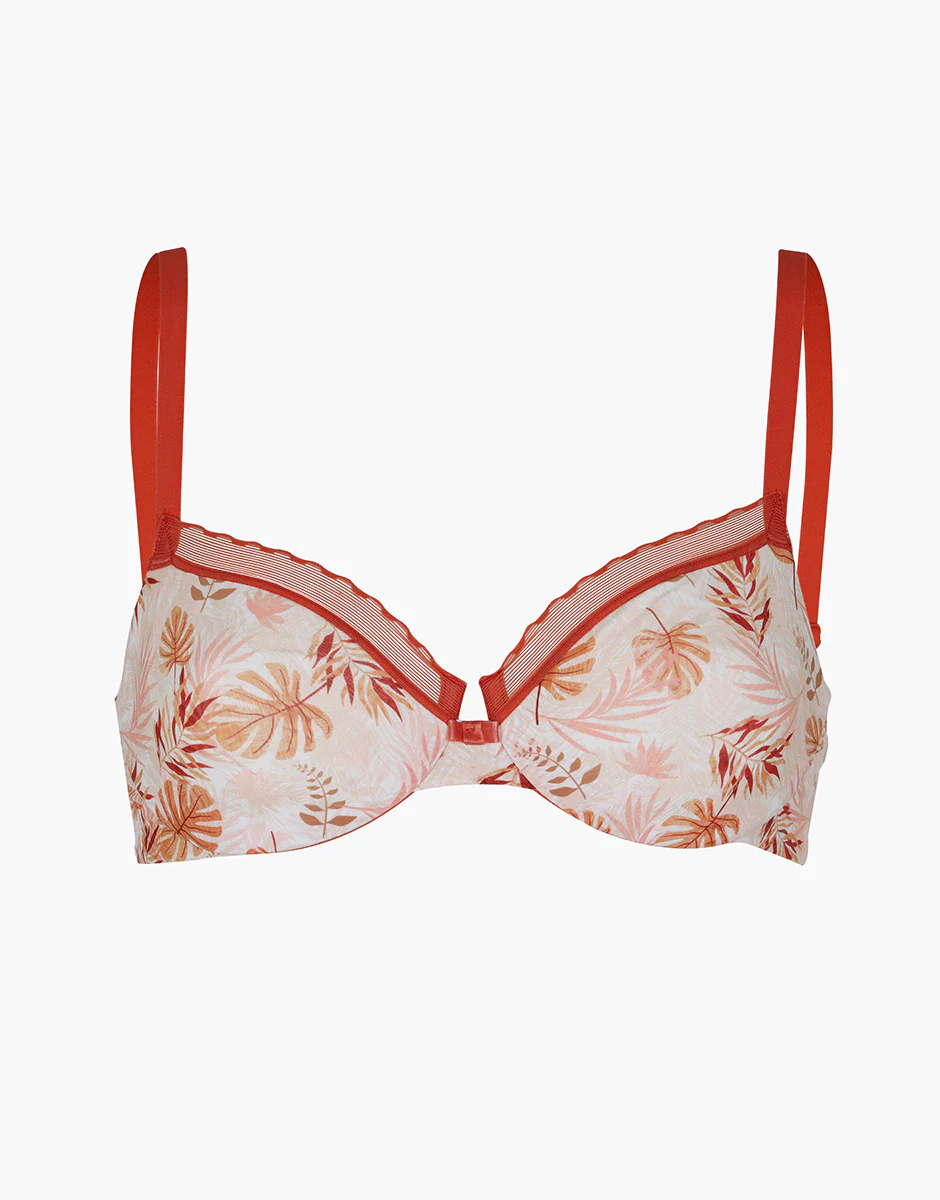 Reggiseno con Ferretto My Daily Comfort Printed in microfibra, rosa polvere stampato - Image 6