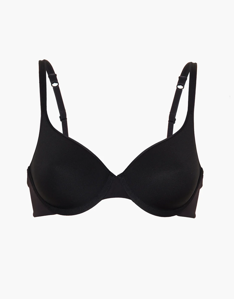 Reggiseno ferretto leggermente imbottito Invisible Lift in microfibra, nero - Image 6