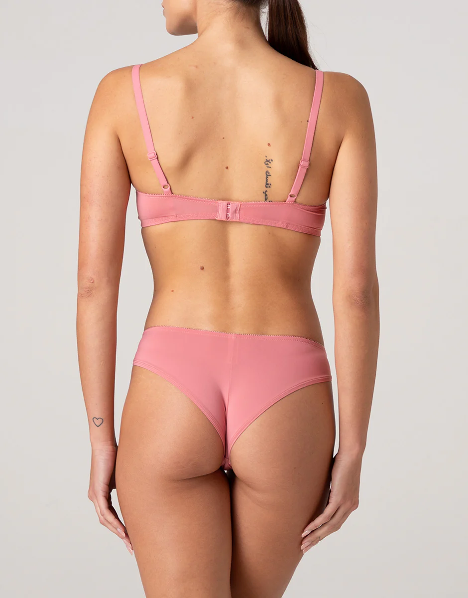 Reggiseno senza ferretto Floreal Lace in pizzo, rosa pesco - Image 4