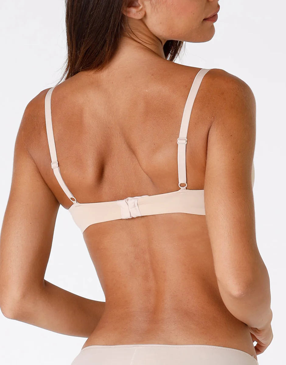 Reggiseno senza ferretto leggermente imbottito Sensual Touch skin, in morbida microfibra. Comfort estremo - Image 3