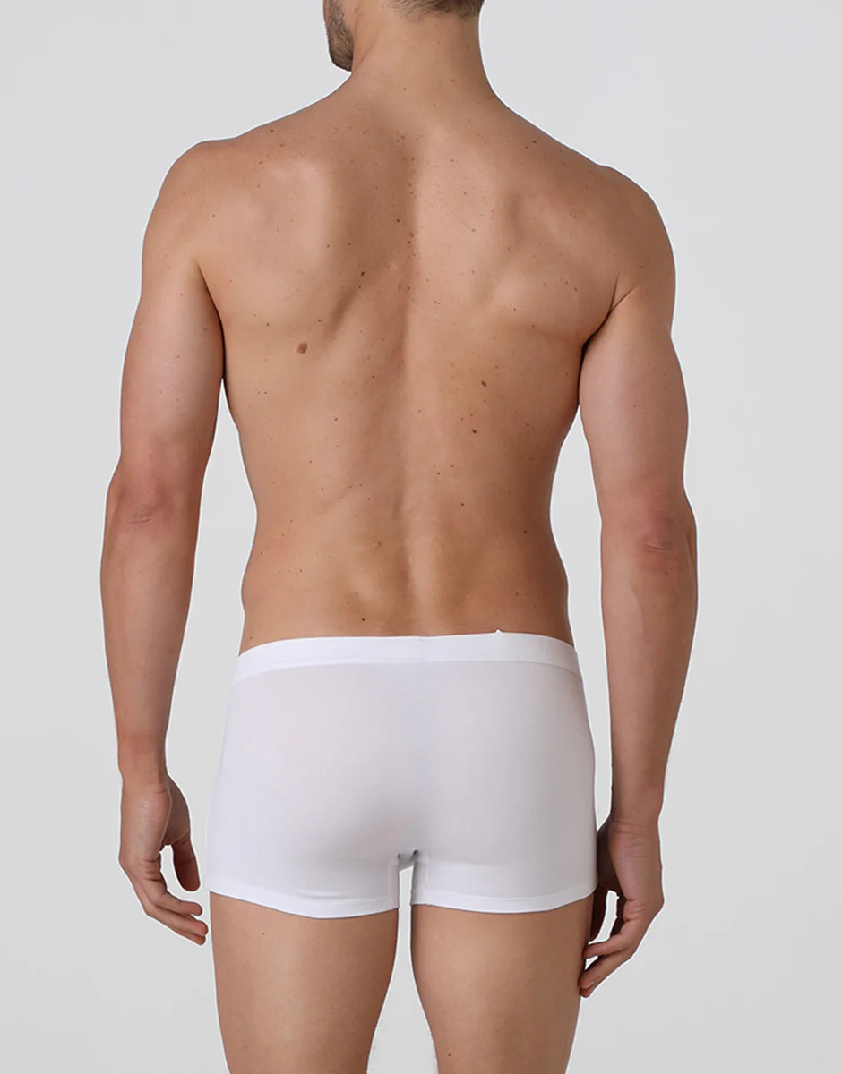 Short boxer Cotton Stretch bianco in cotone elasticizzato - Image 3