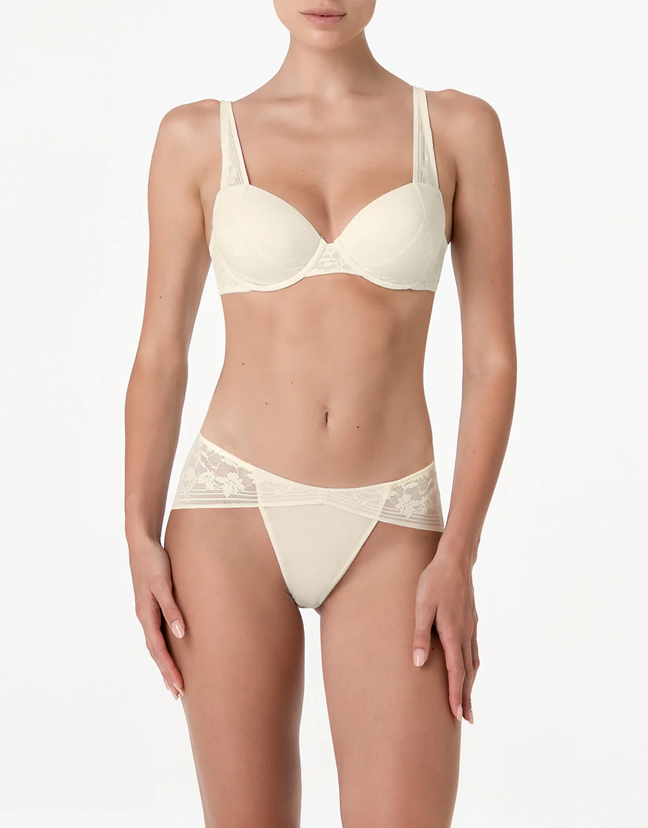 Slip Blossom Lace in pizzo, avorio - Image 3