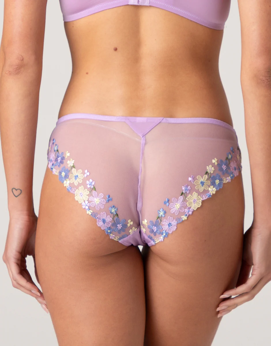 Slip Fairytale Embroidery in tulle ricamato, lavanda fiori - Image 2