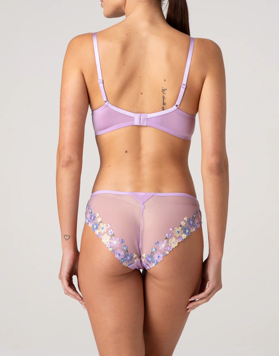 Slip Fairytale Embroidery in tulle ricamato, lavanda fiori - Image 4