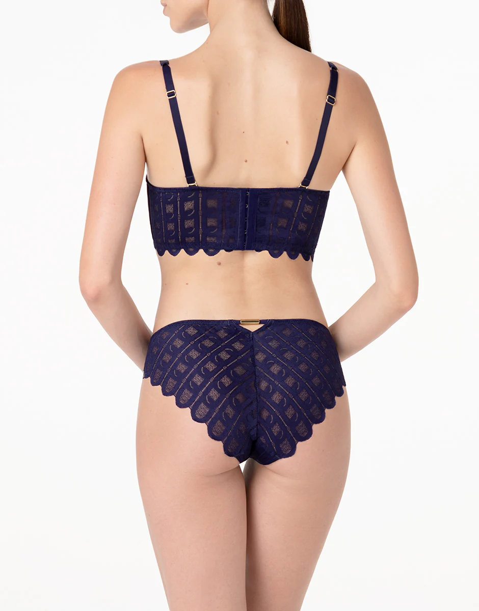 Slip L’Allure in pizzo, viola scuro - Image 4