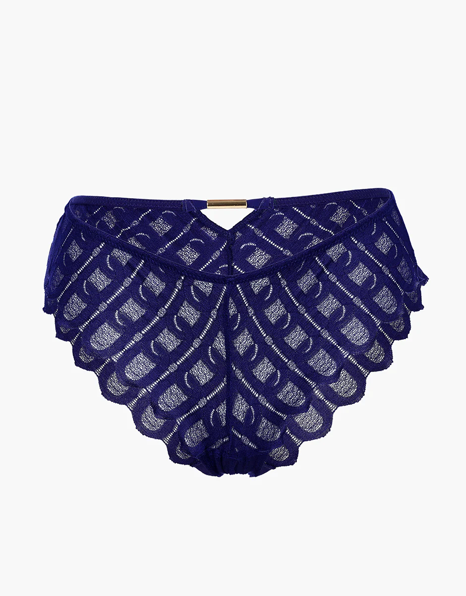 Slip L’Allure in pizzo, viola scuro - Image 5