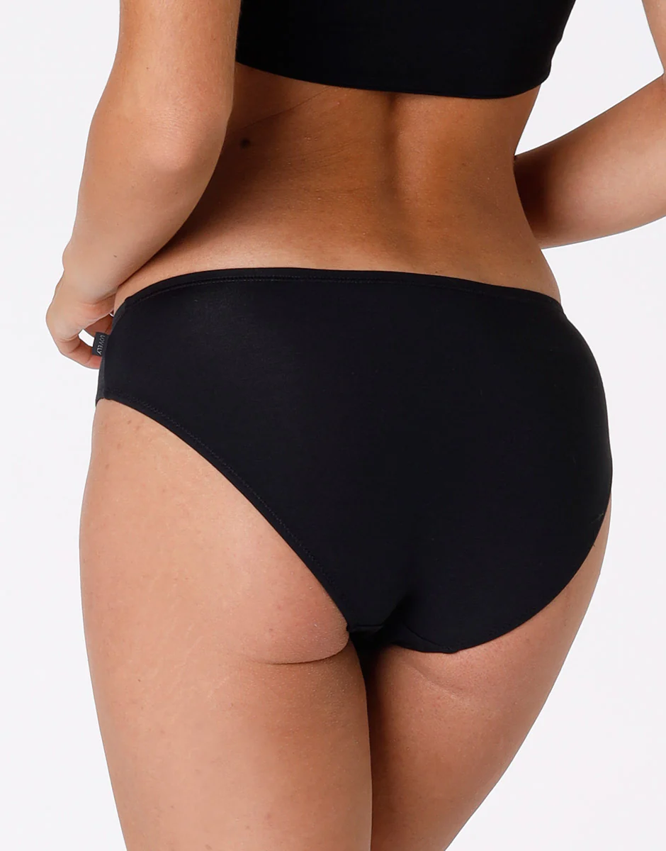Slip Lovely vita bassa nero in cotone modal vellutato - Image 3