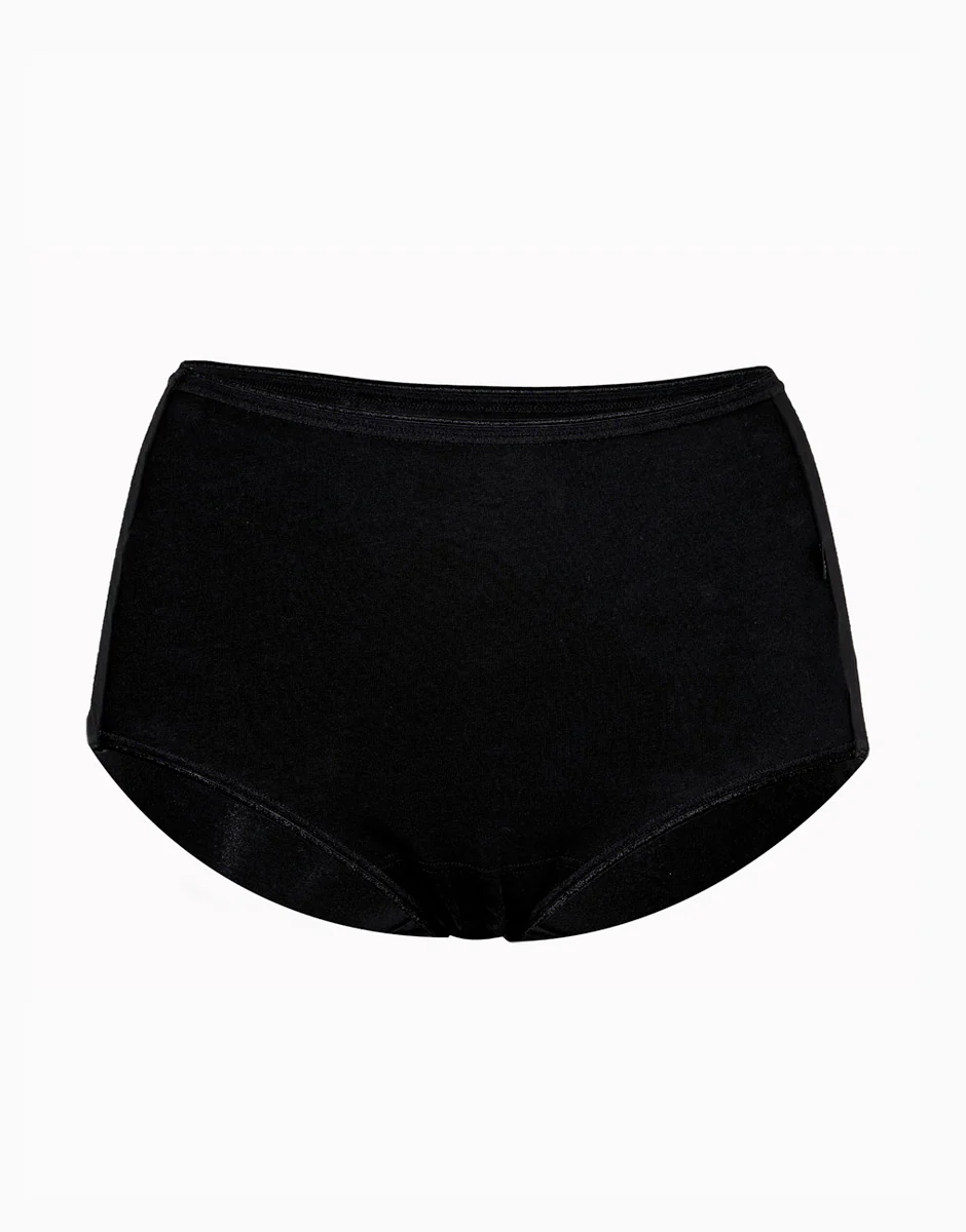 Slip maxi lovely, nero in cotone soft - Image 5