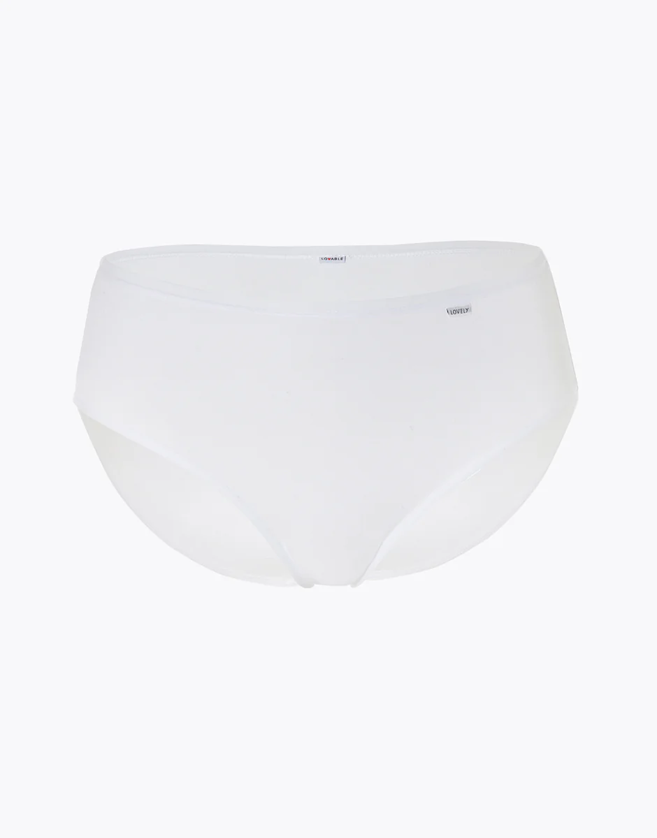 Slip midi lovely in cotone modal, bianco - Image 4