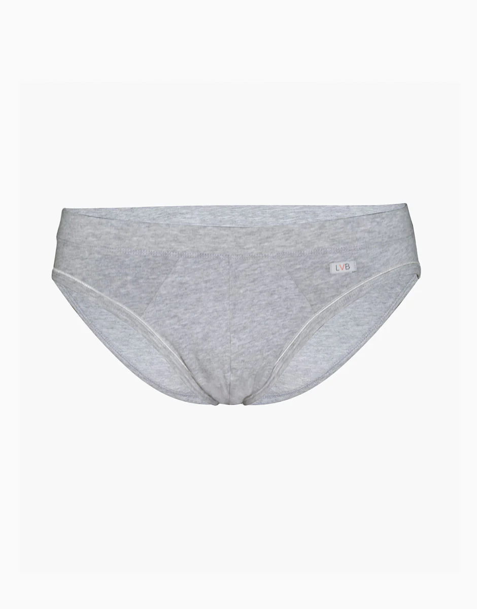 Slip mini Cotton Stretch grigio melange in cotone elasticizzato - Image 4